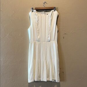 BCBG Maxazria Gardenia Pleated Button
Back Drop Waist Dress